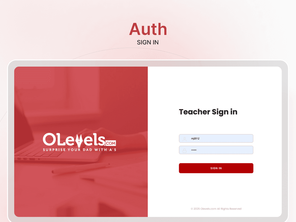 Olevels.com — concurrency and peak-load pressure during live sessions