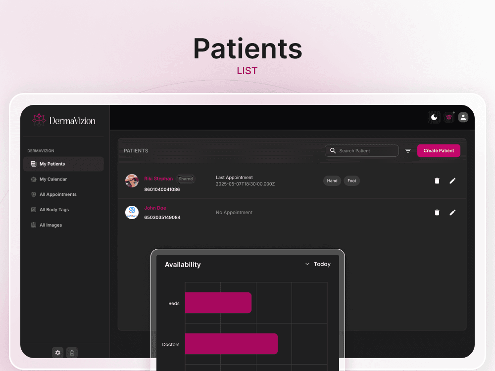 DermaVizion featured interface view 2