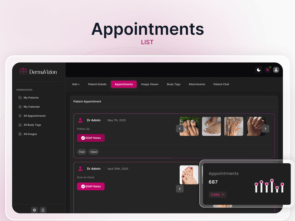 DermaVizion featured interface view 3
