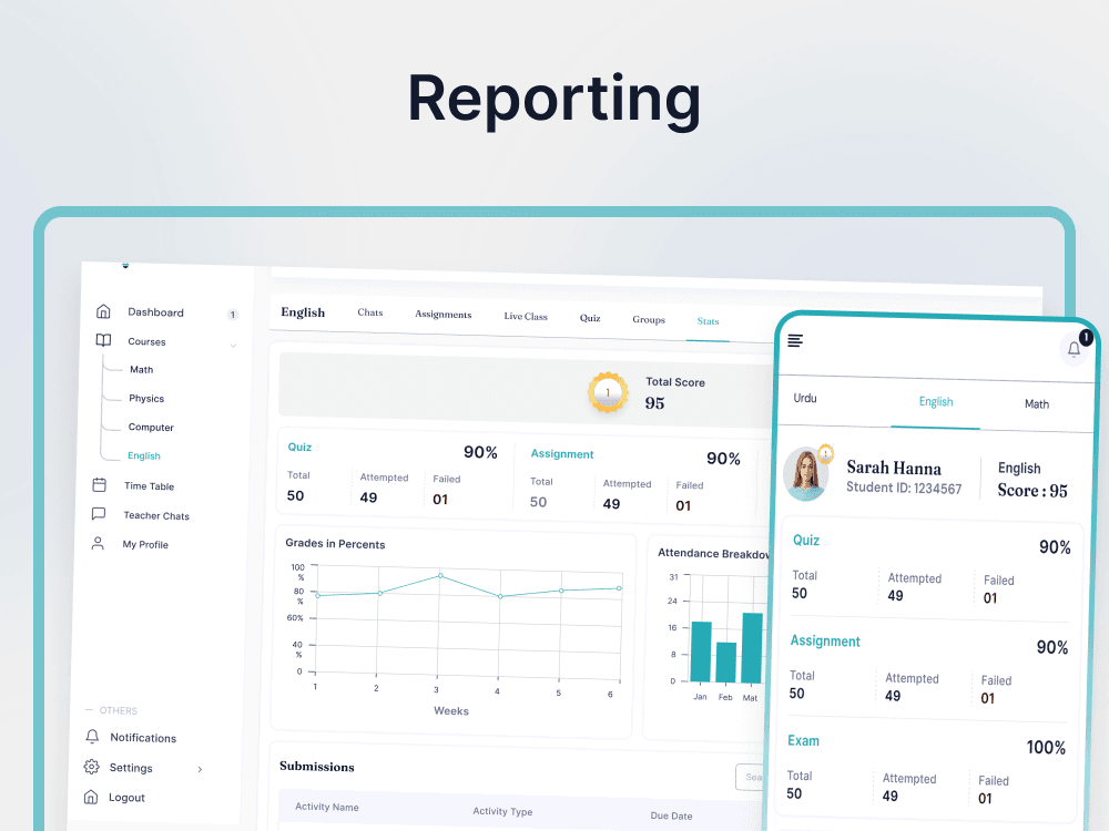 Edbanz school ecosystem interface view 5