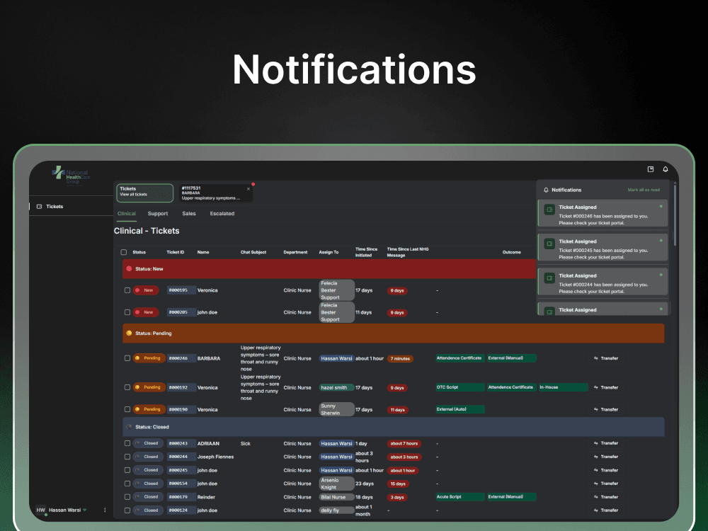 NHG — dark data outside the record and fragmented WhatsApp threads